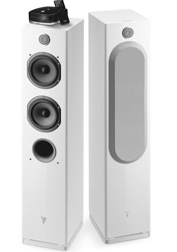Focal Easya Wireless floor-standing powered speakers with Bluetooth (white)(pair) - Click Image to Close